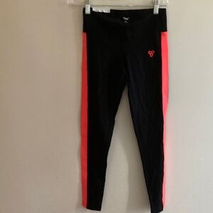 Aritzia Black and orange Leggings